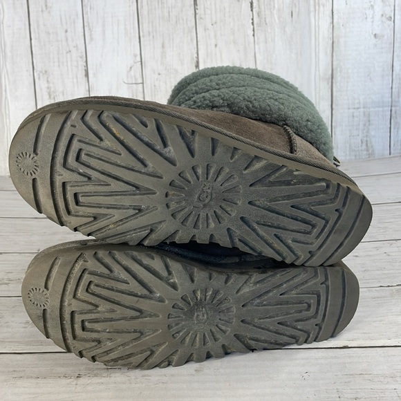 UGG Fluff Mini Quilted Grey Bootie - Picture 7 of 12